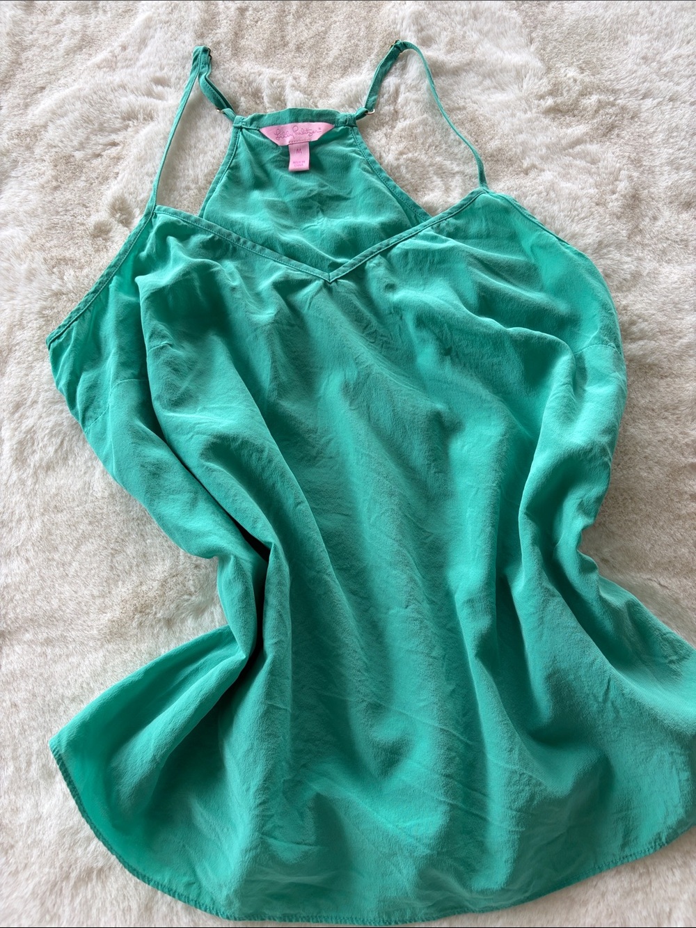 Lilly Pulitzer  Green Silk Cami
